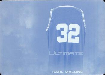 2019 Leaf Ultimate Sports - Ultimate Career Patch Printing Plate Cyan #CP-05 Karl Malone Front