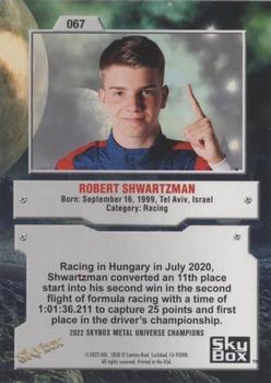 2022 SkyBox Metal Universe Champions - Spectrum #067 Robert Shwartzman Back