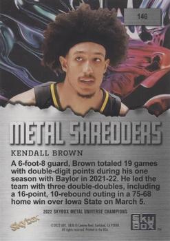 2022 SkyBox Metal Universe Champions - Gold Spectrum #146 Kendall Brown Back