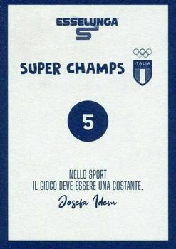 2021 Esselunga Super Champs Stickers #5 Team Italy Olympic Logo Back