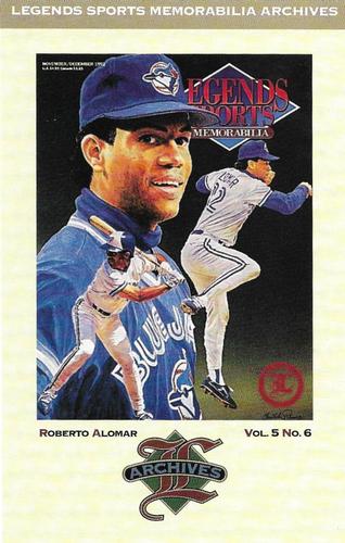 1993-94 Legends Sports Memorabilia Archives Postcards (Subscriptions offer) #NNO Roberto Alomar Front