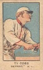 1921 W551 Strip Cards #NNO Ty Cobb Front
