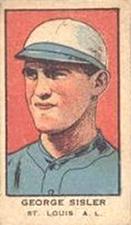 1921 W551 Strip Cards #NNO George Sisler Front