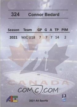 2020-21 All Sports (Unlicensed) #324 Connor Bedard Back