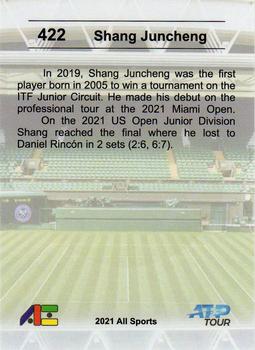 2020-21 All Sports (Unlicensed) #422 Shang Juncheng Back