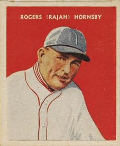 1933 U.S. Caramel (R328) #11 Rogers Hornsby Front