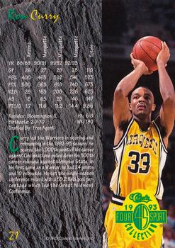 1993 Classic Four Sport #21 Ron Curry Back