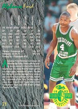 1993 Classic Four Sport #31 Alphonso Ford Back