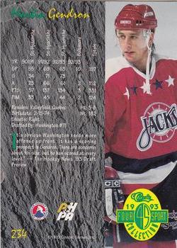 1993 Classic Four Sport #234 Martin Gendron Back