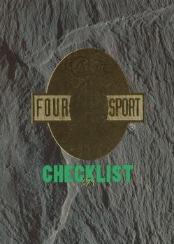 1993 Classic Four Sport #321 Checklist 2: 55-108 Front