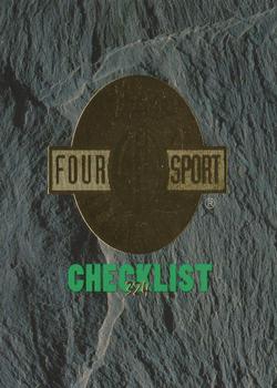 1993 Classic Four Sport #324 Checklist 5: 217-270 Front