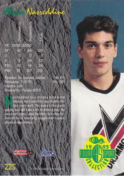 1993 Classic Four Sport #225 Alain Nasreddine Back