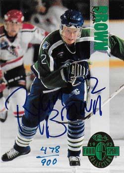 1993 Classic Four Sport - Autographs #NNO Ryan Brown Front