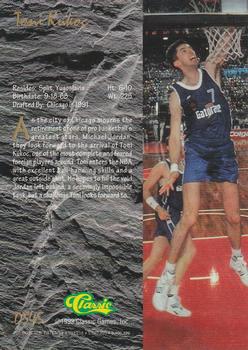 1993 Classic Four Sport - Draft Stars #DS45 Toni Kukoc Back