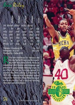 1993 Classic Four Sport - Gold #54 Eric Riley Back