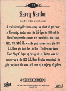2011 Upper Deck Goodwin Champions #133 Harry Vardon Back