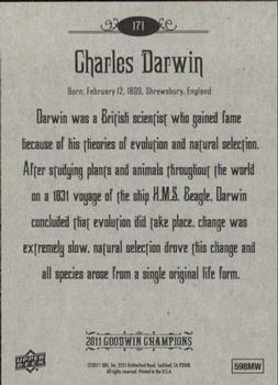 2011 Upper Deck Goodwin Champions #171 Charles Darwin Back
