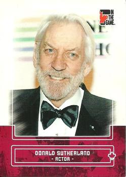 2011 In The Game Canadiana #20 Donald Sutherland Front