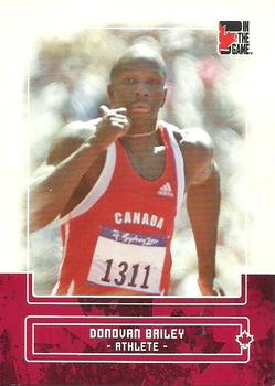 2011 In The Game Canadiana #21 Donovan Bailey Front