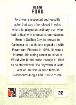 2011 In The Game Canadiana #32 Glenn Ford Back