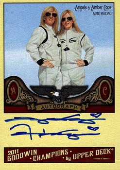2011 Upper Deck Goodwin Champions - Autographs #A-AA Amber Cope / Angela Cope Front