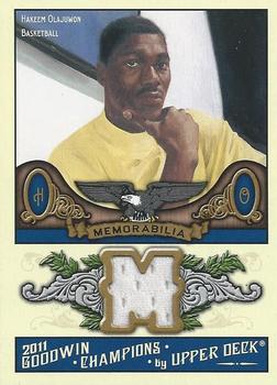 2011 Upper Deck Goodwin Champions - Memorabilia #M-OL Hakeem Olajuwon Front