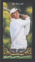 2011 Upper Deck Goodwin Champions - Mini Black #21 Tiger Woods Front