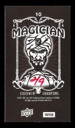 2011 Upper Deck Goodwin Champions - Mini Foil Magician Black #10 Natalie Gulbis Back