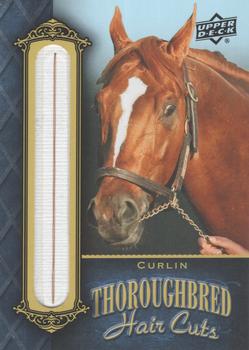 2011 Upper Deck Goodwin Champions - Thoroughbred Hair Cuts #TH-CUR Curlin Front