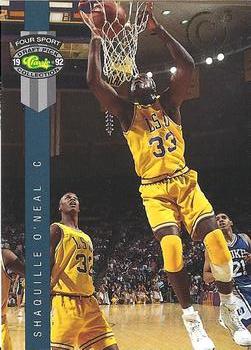 1992 Classic Four Sport #PR1 Shaquille O'Neal Front