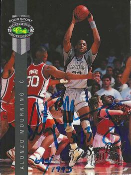 1992 Classic Four Sport #NNO Alonzo Mourning Front