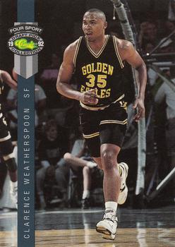 1992 Classic Four Sport #25 Clarence Weatherspoon Front
