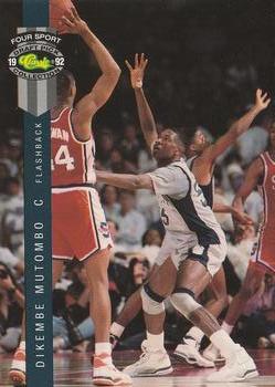 1992 Classic Four Sport #312 Dikembe Mutombo Front