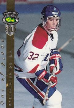 1992 Classic Four Sport - Gold #172 Martin Gendron Front