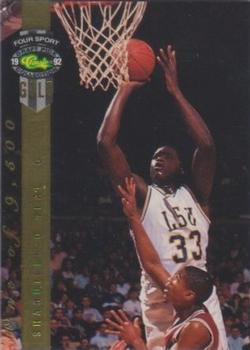 1992 Classic Four Sport - Gold #1 Shaquille O'Neal Front