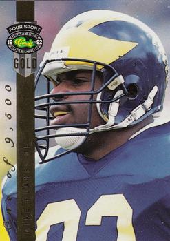 1992 Classic Four Sport - Gold #140 Mike Evans Front