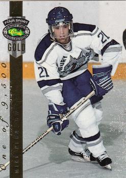1992 Classic Four Sport - Gold #166 Mike Peca Front
