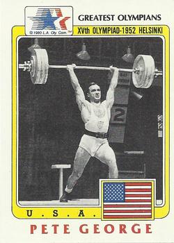 1983 Topps Greatest Olympians #11 Peter George Front