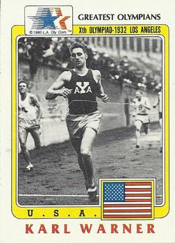 1983 Topps Greatest Olympians #14 Karl Warner Front