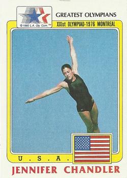 1983 Topps Greatest Olympians #16 Jennifer Chandler Front