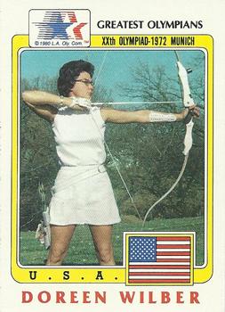 1983 Topps Greatest Olympians #25 Doreen Wilber Front