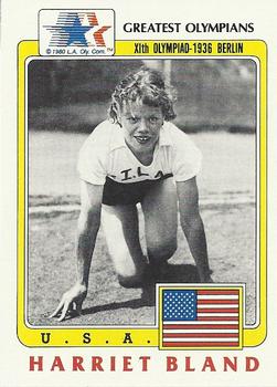 1983 Topps Greatest Olympians #2 Harriet Bland Front