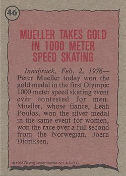 1983 Topps Greatest Olympians #46 Peter Mueller Back