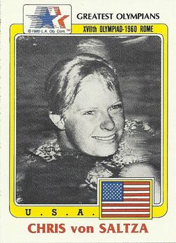 1983 Topps Greatest Olympians #47a Chris von Saltza Front
