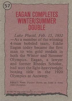 1983 Topps Greatest Olympians #57 Eddie Eagan Back