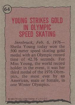1983 Topps Greatest Olympians #64 Sheila Young Back