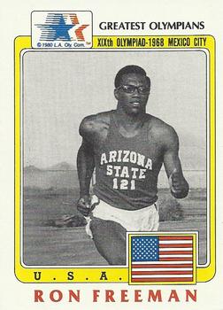 1983 Topps Greatest Olympians #66 Ron Freeman Front