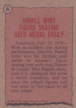 1983 Topps Greatest Olympians #6 Dorothy Hamill Back