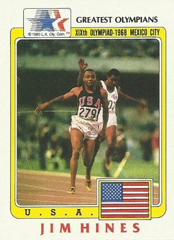 1983 Topps Greatest Olympians #70 Jim Hines Front