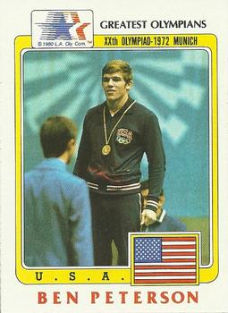 1983 Topps Greatest Olympians #78 Ben Peterson Front